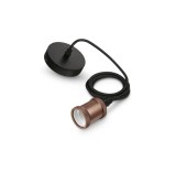 Cumpara ieftin Pendul Philips Vintage Rose Gold, E27, max. 40W, textil/Metal, IP20