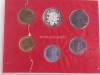 SET MONETAR VATICAN - 1979 - 10, 20, 50, 100 SI 200 LIRE + 500 LIRE ARGINT - PAPA IOAN PAUL AL II-LEA, MONEDE UNC, Europa