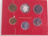 SET MONETAR VATICAN - 1979 - 10, 20, 50, 100 SI 200 LIRE + 500 LIRE ARGINT - PAPA IOAN PAUL AL II-LEA, MONEDE UNC