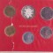 SET MONETAR VATICAN - 1979 - 10, 20, 50, 100 SI 200 LIRE + 500 LIRE ARGINT - PAPA IOAN PAUL AL II-LEA, MONEDE UNC