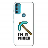 Husa compatibila cu Motorola Moto G71 5G Silicon Gel Tpu Model Minecraft Miner
