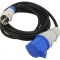 Prelungitor alimentare negru 5m 16A
