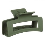 Clamă Păr Femei, Verde Mat, 8.5cm, Plastic, Oem