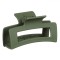 Clamă Păr Femei, Verde Mat, 8.5cm, Plastic