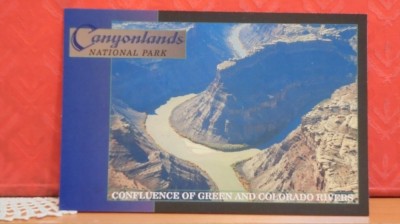 U.S.A. - CANYONLANDS - CONFLUENCE OF GREEN AND COLORADO RIVERS- VEDERE AERIANA- foto