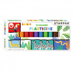 Set plastilina Starpak, Safari, 12 culori