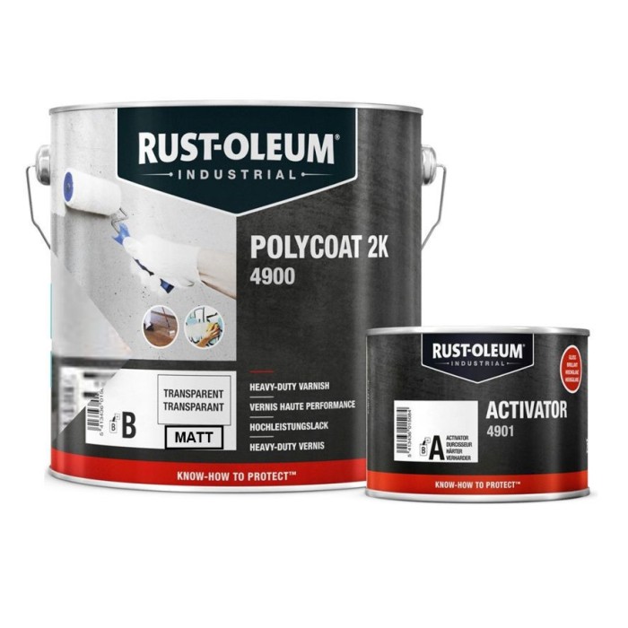 Lac Poliuretanic Transparent 2K Mat Rust-Oleum 2.5 Litri