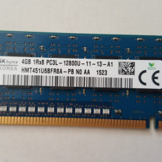 Kit 8 GB( 2 x 4 Gb ) SK HYNIX DDR 3 PC3-12800 1600 MHz , Memorie PC Desktop