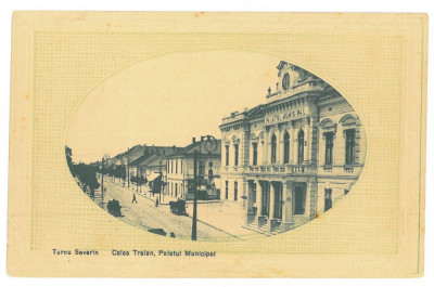 4657 - TURNU-SEVERIN, Traian street, Romania - old postcard - used - 1917 foto
