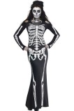 D393-1122 Costum tematic Halloween - model anatomic schelet, M