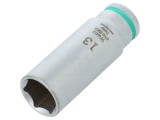Tubulară HEX 13mm 1/4 50mm Oțel Crom-Vanadium