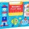Cutie cu puzzle Magnetic Play Box Ocean, 72 piese, Albastru