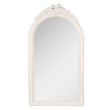 Cumpara ieftin Oglinda perete polirasina alba vintage 50x4x92 cm