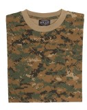 Tricou Mil-Tec Digital Woodland XL