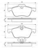 BOSCH 0 986 424 652 set placute frana,frana disc