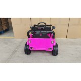 AIYAPLAY Mașină Electrică pentru Copii 12V, Buggy Electric pentru Copii, 2-4 km/h, 2 Motoare, Telecomandă, Baterie Litiu, Roz | Aosom Romania