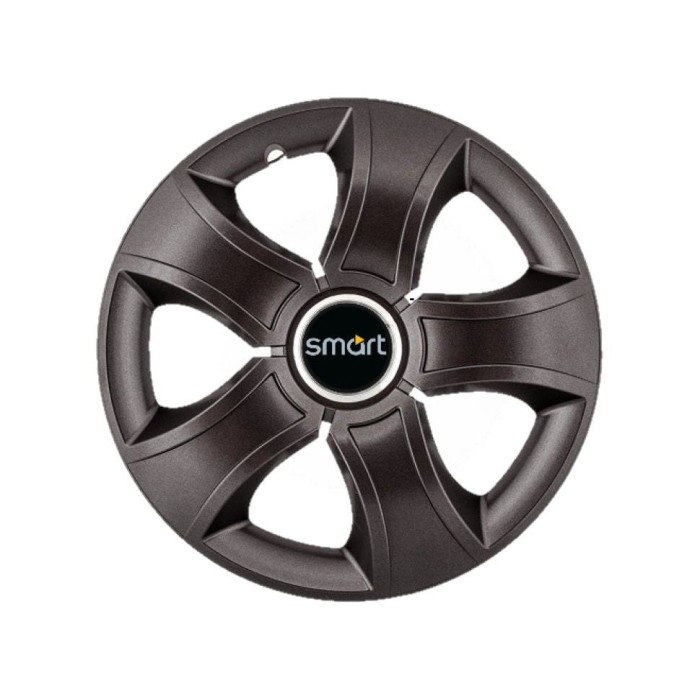 Set 4 Capace Roti 14 inchi (R14) Bis Negru, Compatibile Cu Smart