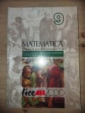 Matematica. Manual pentru clasa a 9-a - Paul Flondor, Octavian Stanasila