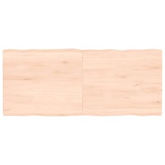 vidaXL Blat masa 140x60x(2-4) cm lemn stejar netratat contur organic foto