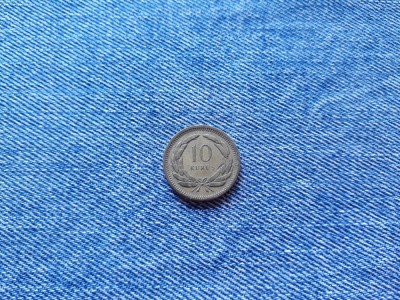 10 Kurus 1949 Turcia foto