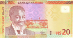Bancnota Namibia 20 Dolari 2015 - P17a UNC foto