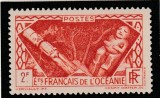 French Oceania (Oceania franceza) - Zeitati indigene (Idoli populari), dantelat, MNH, Mi.119