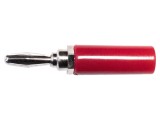 Mufă Banană 4mm 15A Roșie Nichelată 48.1mm