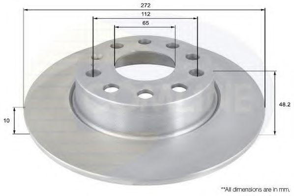 Disc frana SEAT ALTEA XL (5P5, 5P8) (2006 - 2016) COMLINE ADC1497