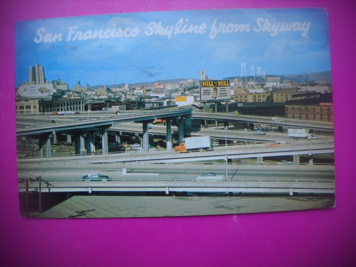 HOPCT 7918 AUTOSTRADA SUSPENDATA -SAN FRANCISCO-CALIFORNIA-STAMPILOGRAFIE/FRANCATURA-SUA-AMERICA DE NORD -CIRCULATA