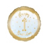 Balon folie 1st Happy Birthday BOY 43 cm