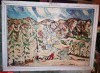 TABLOU VECHI PICTURA ULEI PE CARTON NESEMNAT ,ANII 65, Natura statica, Acrilic, Altul