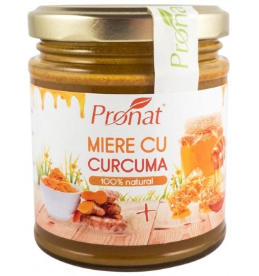 Miere cu Curcuma 220gr Pronat foto