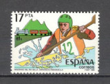 Spania.1985 Cursa de caiac pe raul Sella SS.193, Nestampilat