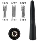 Cumpara ieftin Antena radio auto, universala, plastic otel, 3 adaptoare incluse, lungime 9 cm, negru