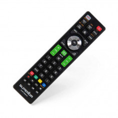 Telecomanda Universala pentru TV si Smart TV, Dimensiuni 19 x 5 x 1.5 cm, 2 x AAA, ABS, Negru