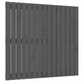 Cumpara ieftin Tablie de pat pentru perete, gri, 95,5x3x90 cm, lemn masiv pin