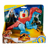 Cumpara ieftin Set dinozaur cu figurina, Imaginext Jurassic World, Therizinosaurus, GVV63