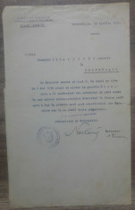 Numire preot/ Cernauti 1928, semnat de Mitropolitul Nectarie al Bucovinei foto