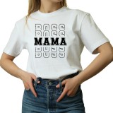 Tricou Personalizat pentru mama, Boss Mama, alb