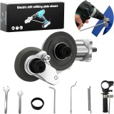 Cumpara ieftin Set foarfeca electrica pentru taiat metal, 25.5x9.5cm, aliaj aluminiu si otel carbon, multicolor, Oem