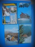 HOPCT LOT 3473 -4 CARTI POSTALE--IARNA LA PREDEAL-JUD BRASOV-CIRCULATE, Circulata, Printata