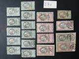 AUSTRIA/UNGARIA lot fiscale 1875/79 etc.- stampilate-3 poze