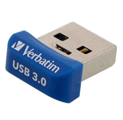 Memorie USB Verbatim Store &amp;#039;n&amp;#039; Stay NANO, 32GB, USB 3.0, Albastru foto