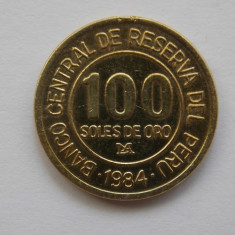 100 SOLES DE ORO 1984 PERU-COMEMORATIVA