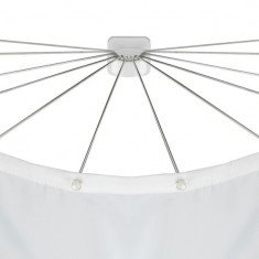 Suport pentru perdea de dus, Wenko, Shower Umbrella, 12 brate, 72 x 10.5 x 96 cm, inox