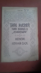 revista tara noastra anul 1 nr 10 redactor octavian goga foto