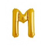 Balon Folie Litera M Auriu - 40 cm