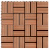 Plăci de pardoseală, 22 buc., culoare tec, 30x30 cm, WPC, 2 mp