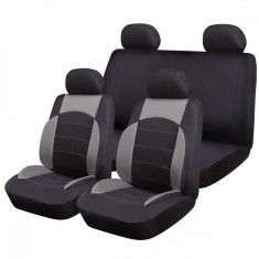 Huse Scaune Auto RoGroup Sport Line Gri, pentru bancheta rabatabila 9 bucati