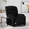 VidaXL Fotoliu rabatabil electric, negru, piele ecologică 3205250